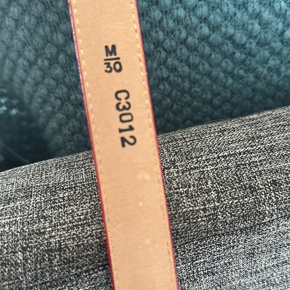 Brighton red leather golf charm medium belt - Picture 5 of 6